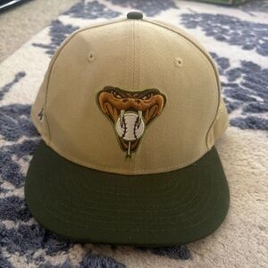 Tan base, Green brim Arizona Diamondbacks Hat